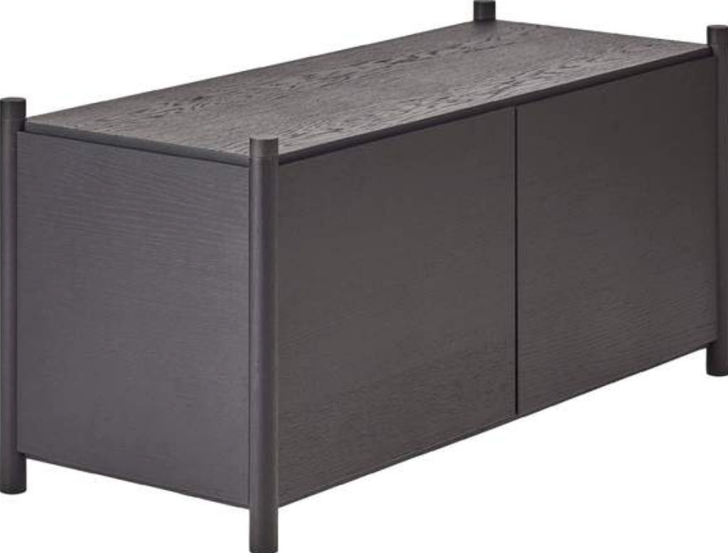 Gejst Sceene Bookcase G Black Oak — Modular Shelf System 45×93×39 Cm