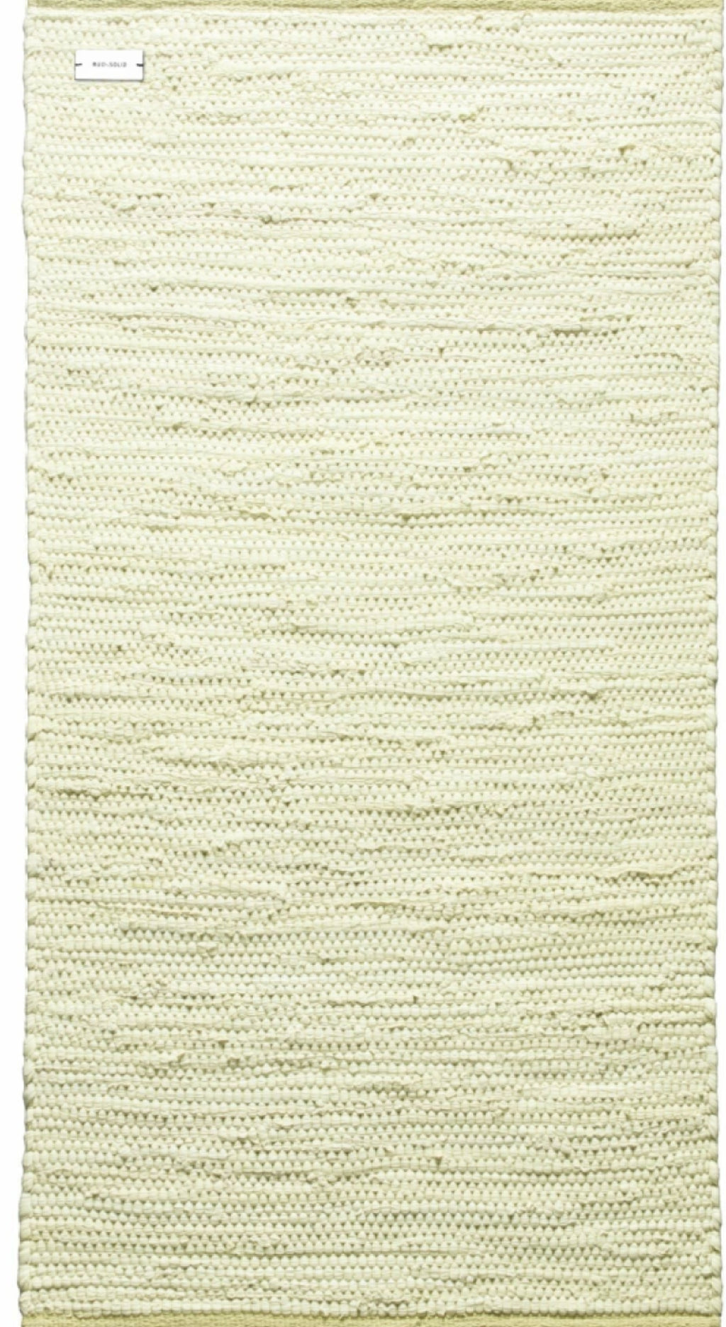 Rug Solid Cotton Rug 200x75 Cm, Lemon