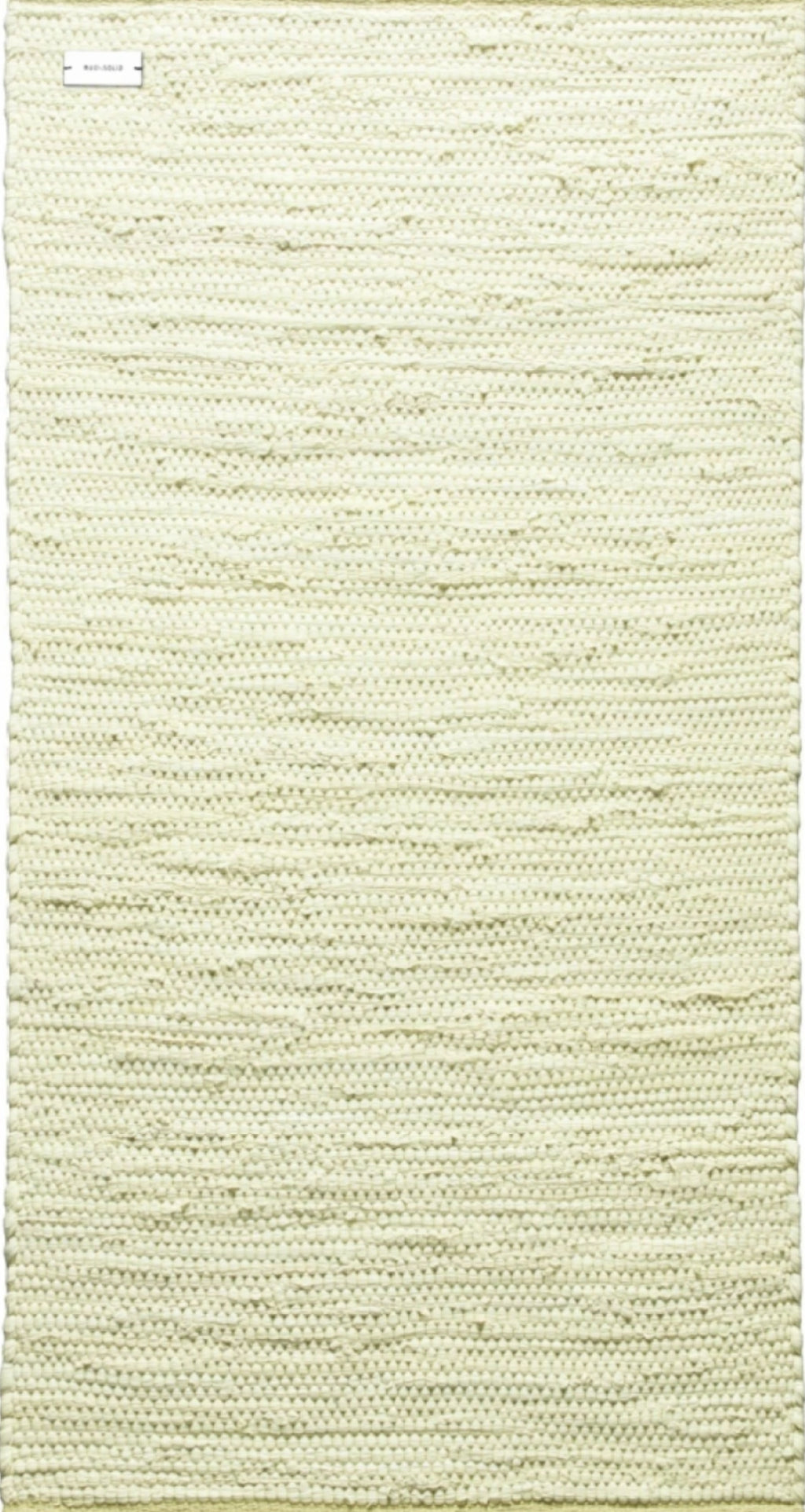 Rug Solid Cotton Rug 200x75 Cm, Lemon