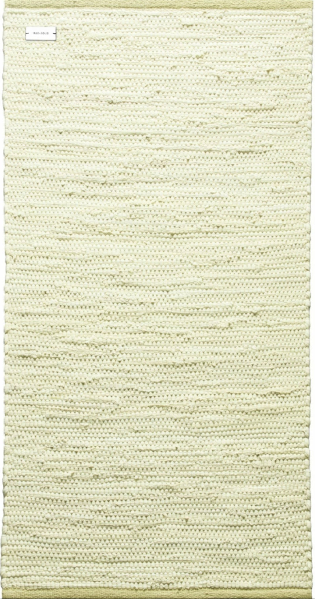 Rug Solid Cotton Rug 300x75 Cm, Lemon