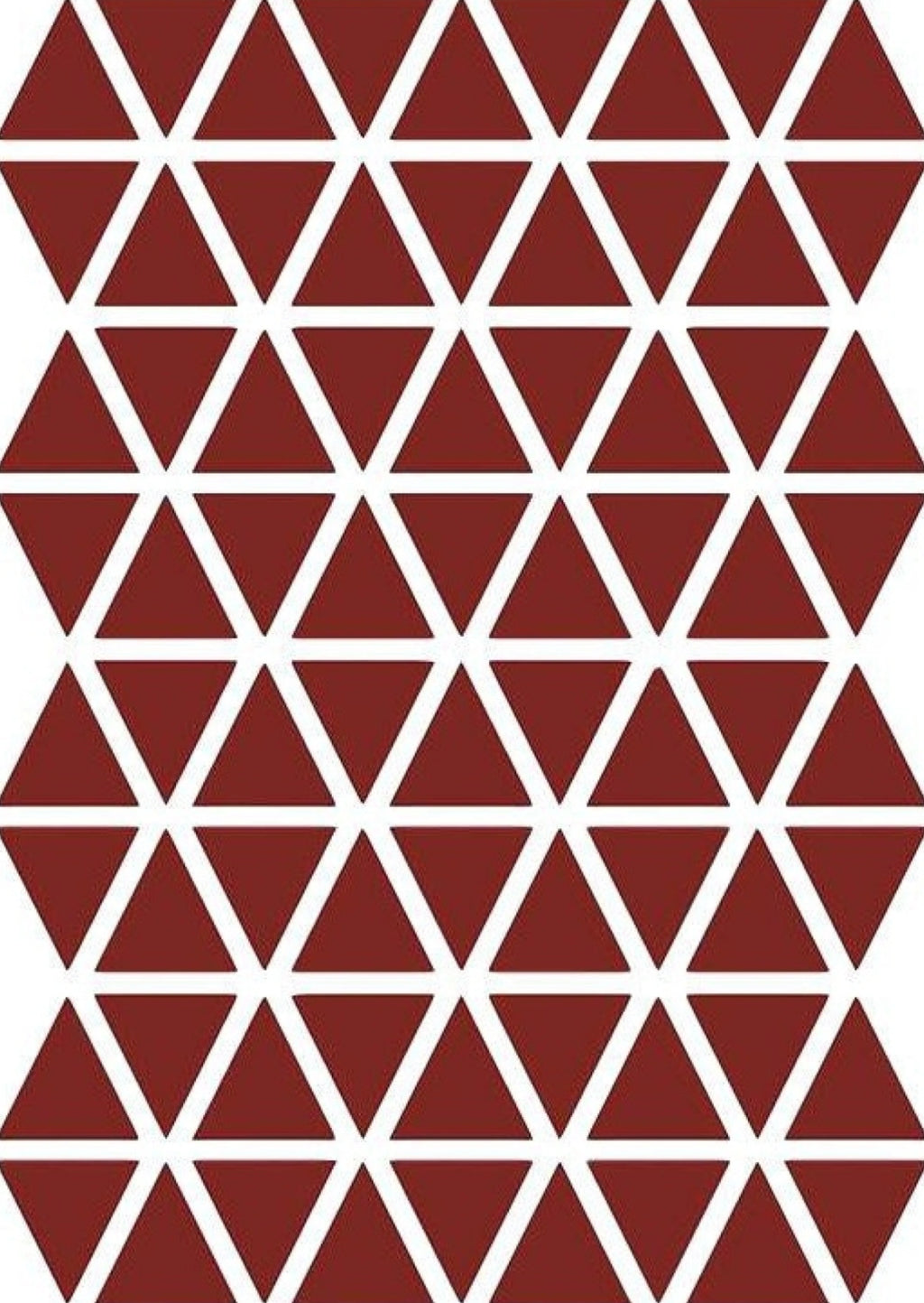 Ferm Living Triangles Wallsticker, Red