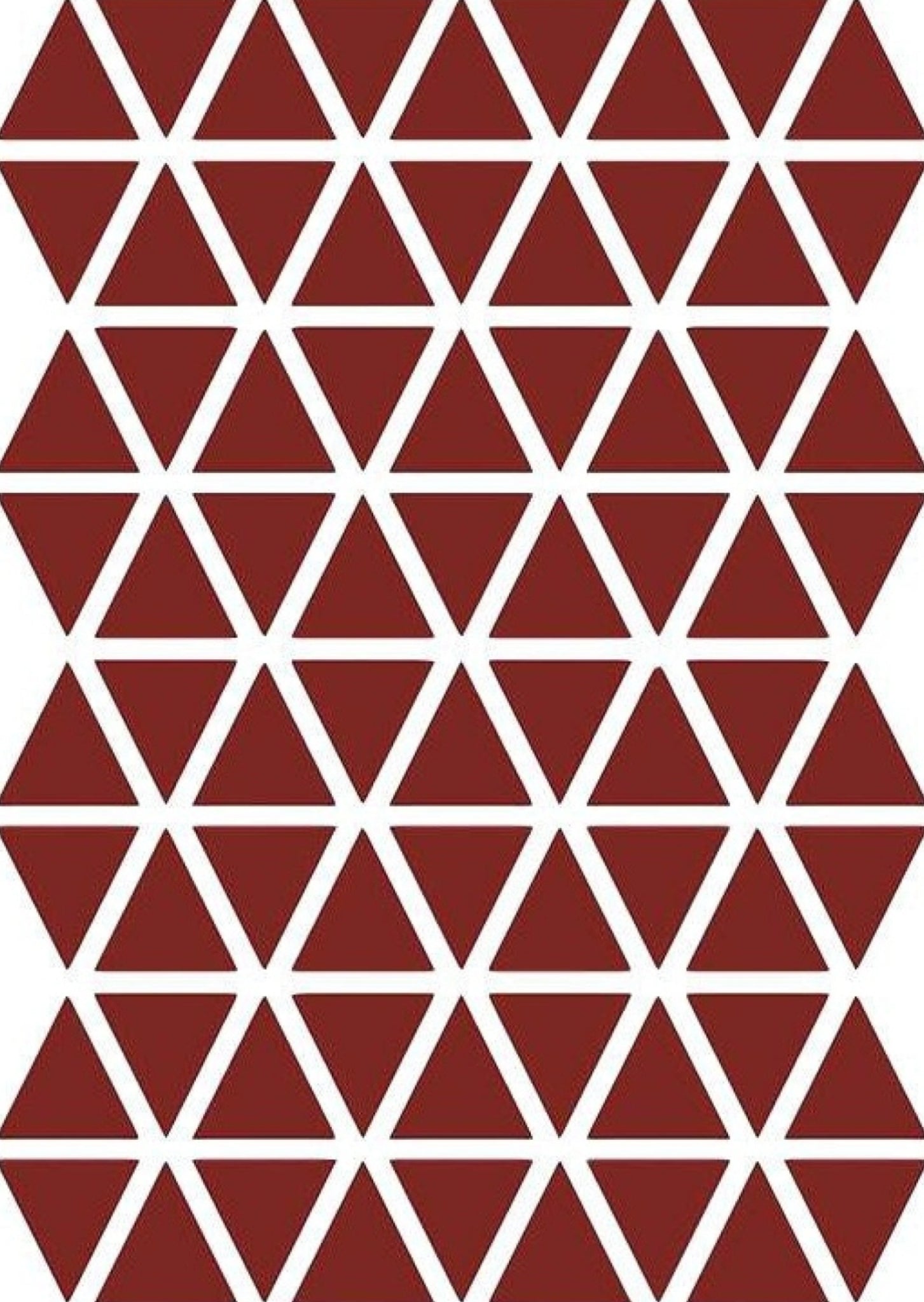 Ferm Living Triangles Wallsticker, Red
