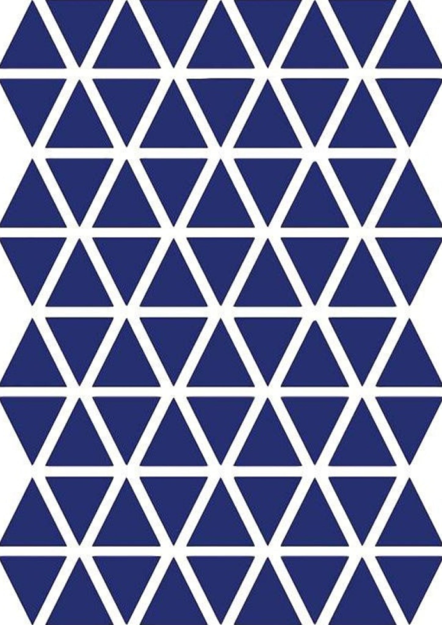 Ferm Living Triangles Wallsticker, Blue