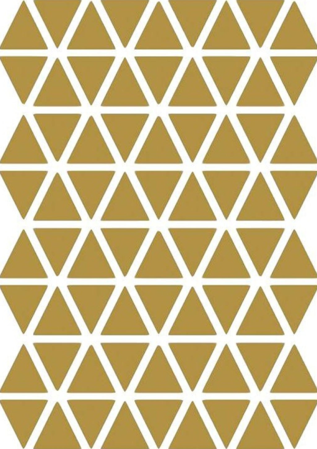 Ferm Living Triangles Wallsticker, Brass