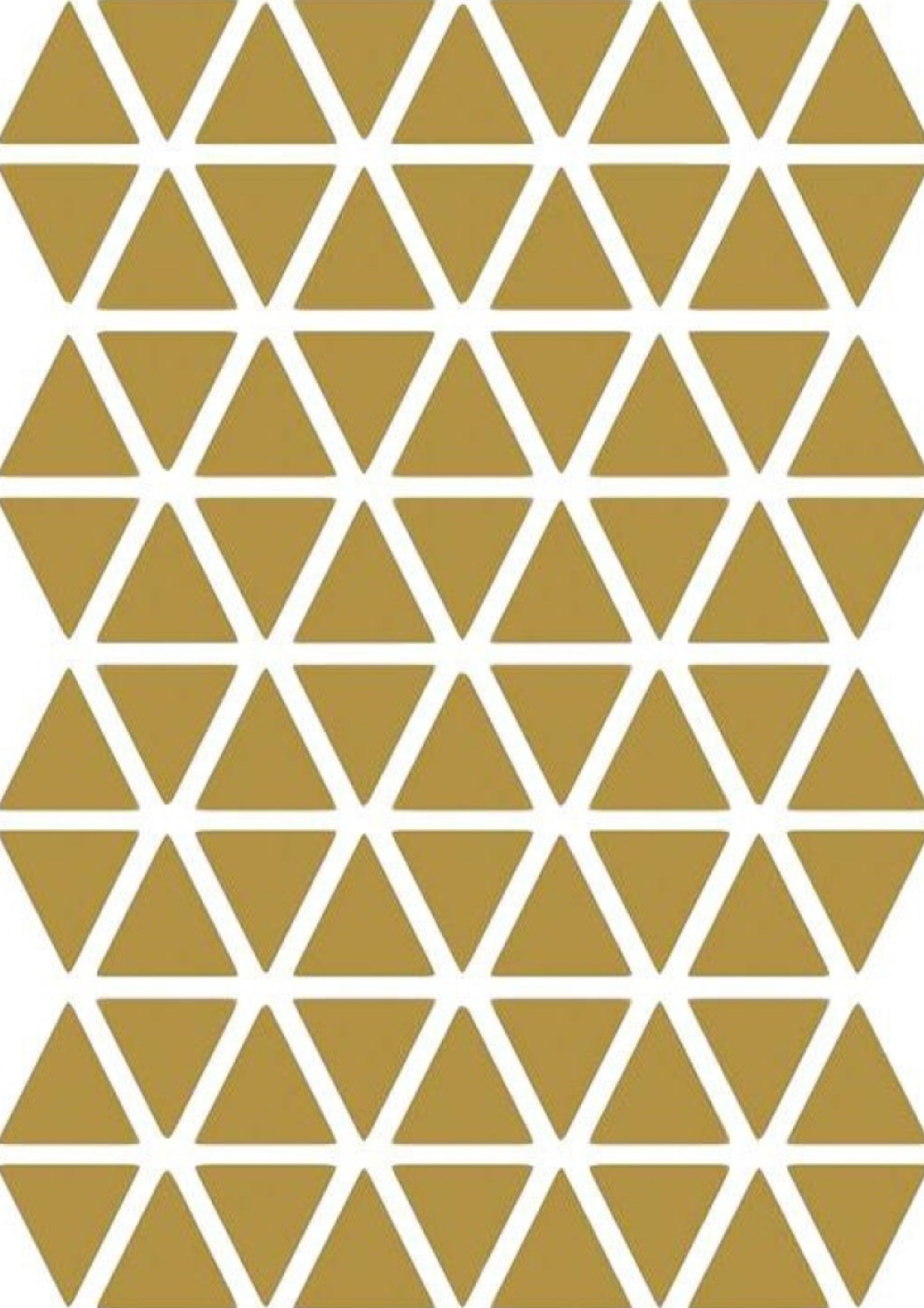 Ferm Living Triangles Wallsticker, Brass
