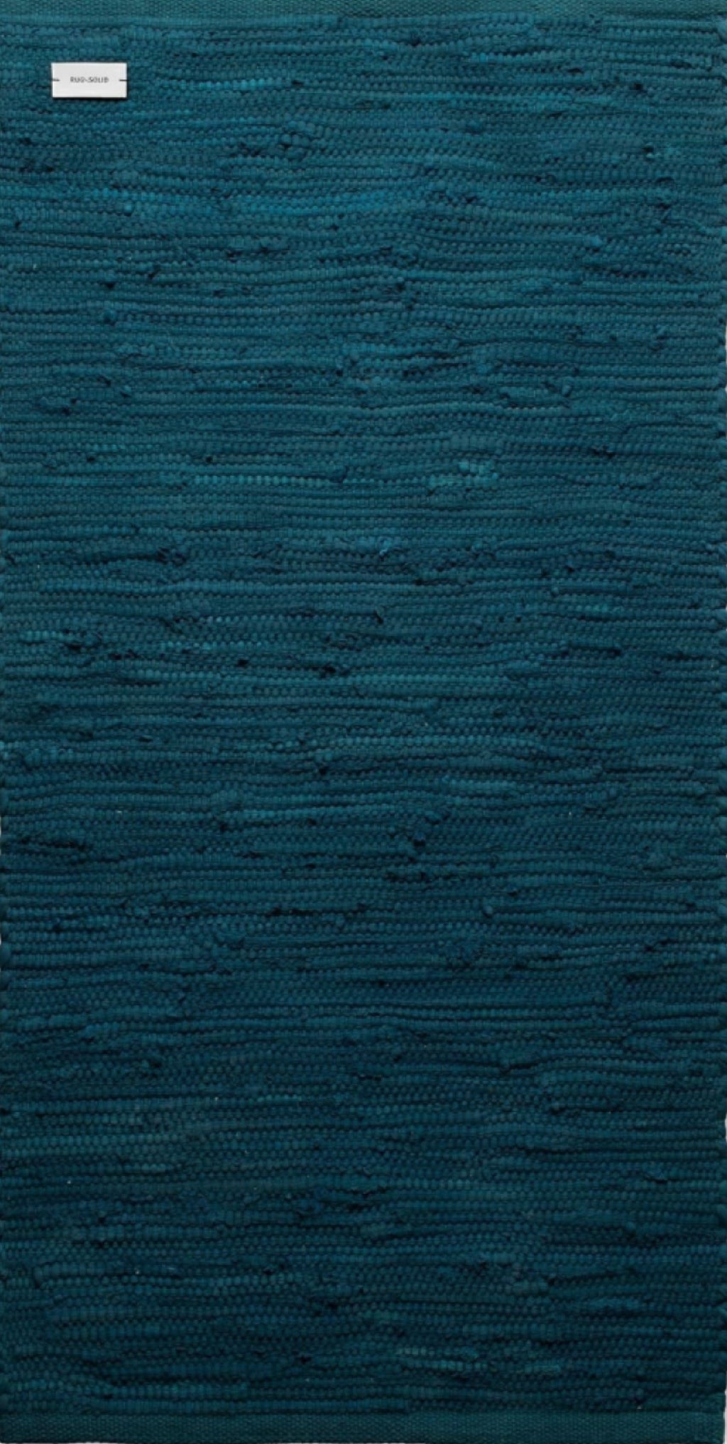 Rug Solid Cotton Rug 170 X 240 Cm, Petroleum