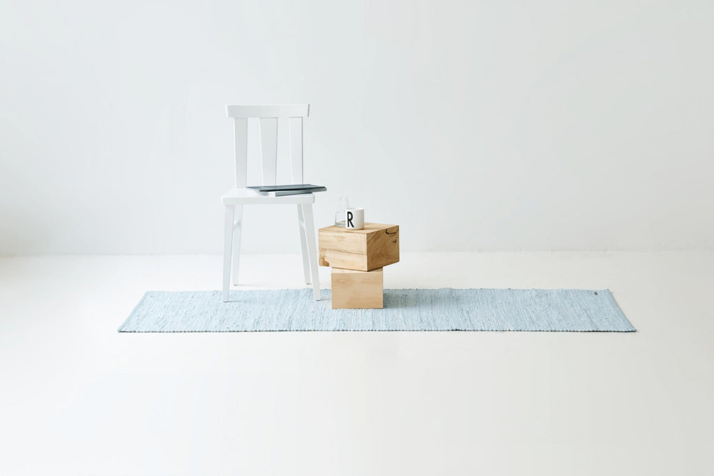 Rug Solid Cotton Rug Daydream Blue, 170 X 240 Cm