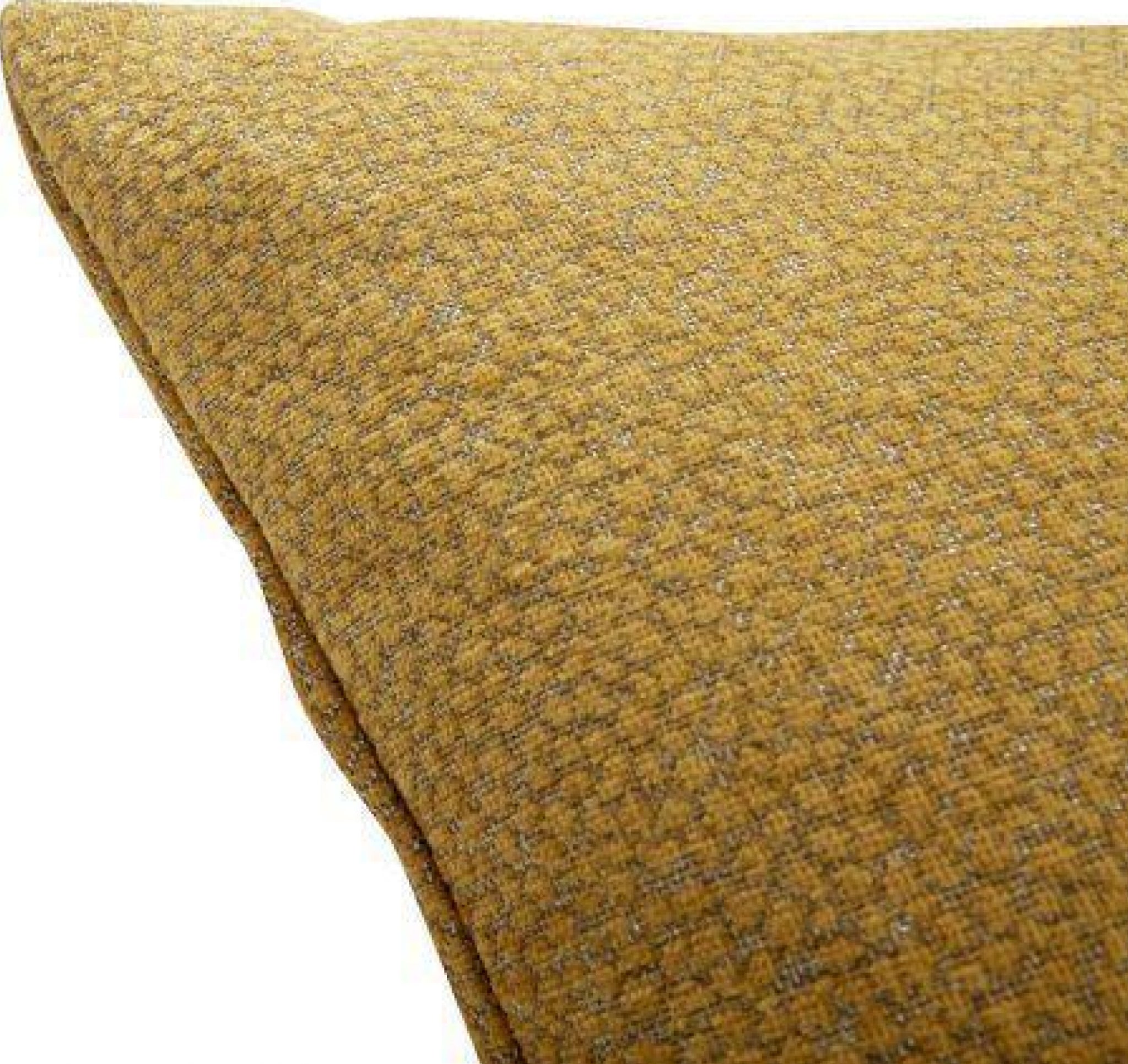 Hübsch Poppy Cushion in Mustard Yellow - Cozy 60x60 cm Home Decor