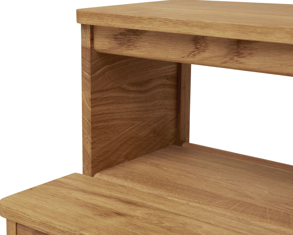 Form & Refine A Line Oak Stepstool - Natural Oiled Oak, Versatile Seat