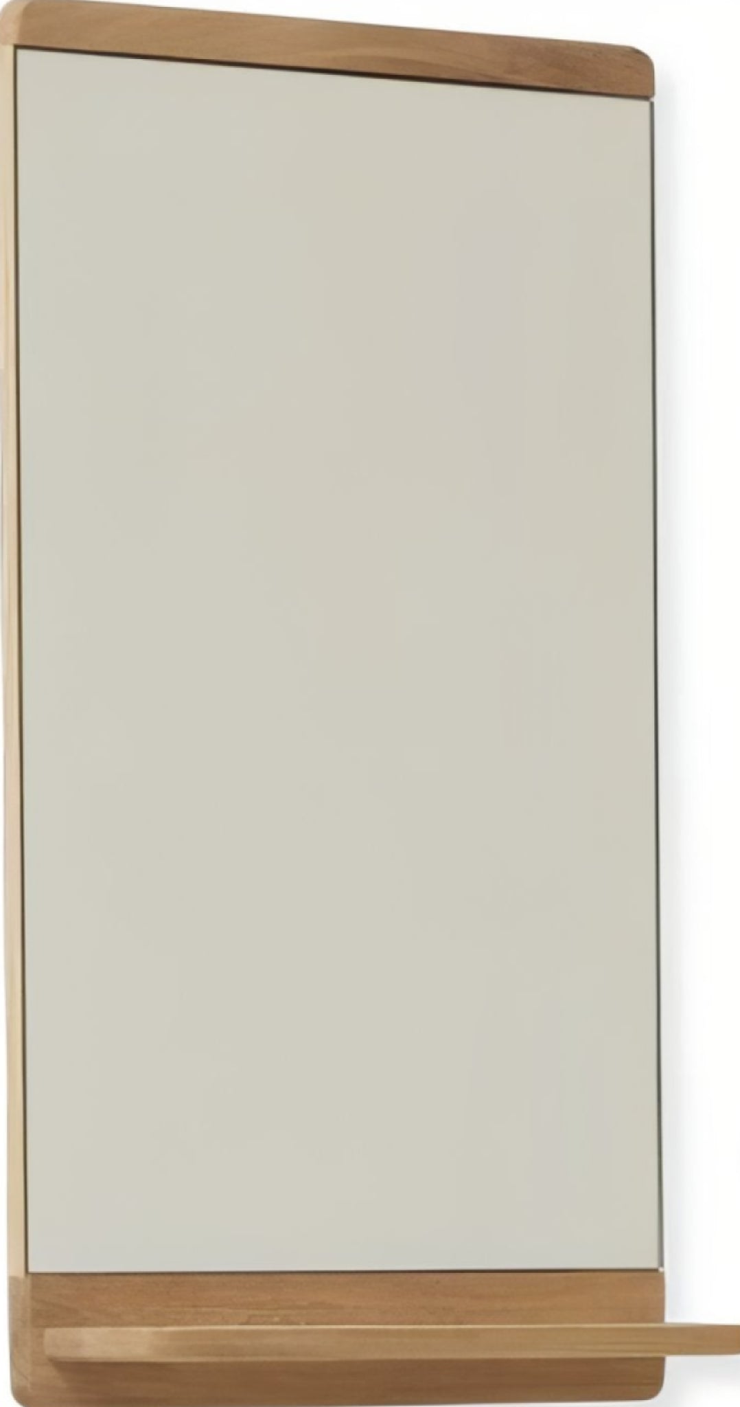 Form & Refine Rim Wall Mirror with Shelf — Oak, Infinity Glass Finish