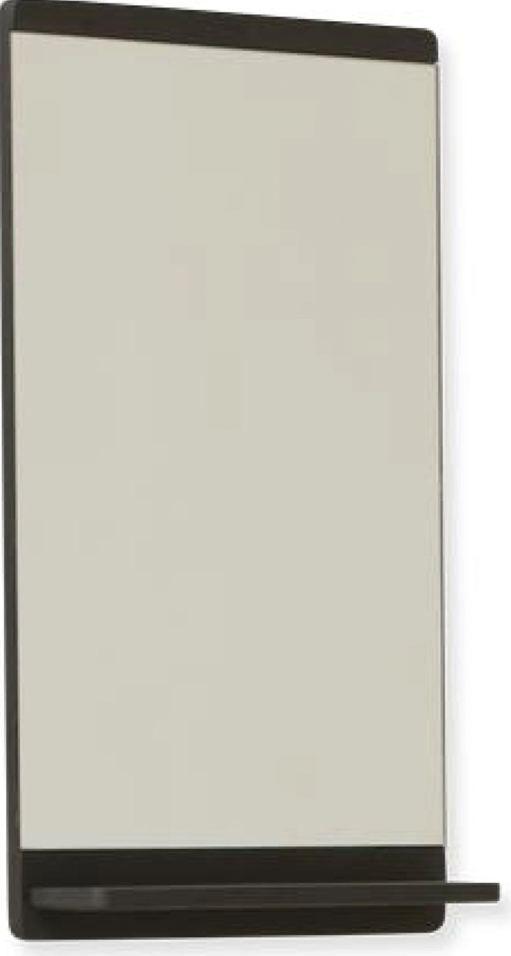 Form & Refine Rim Wall Mirror. Black Stained Oak