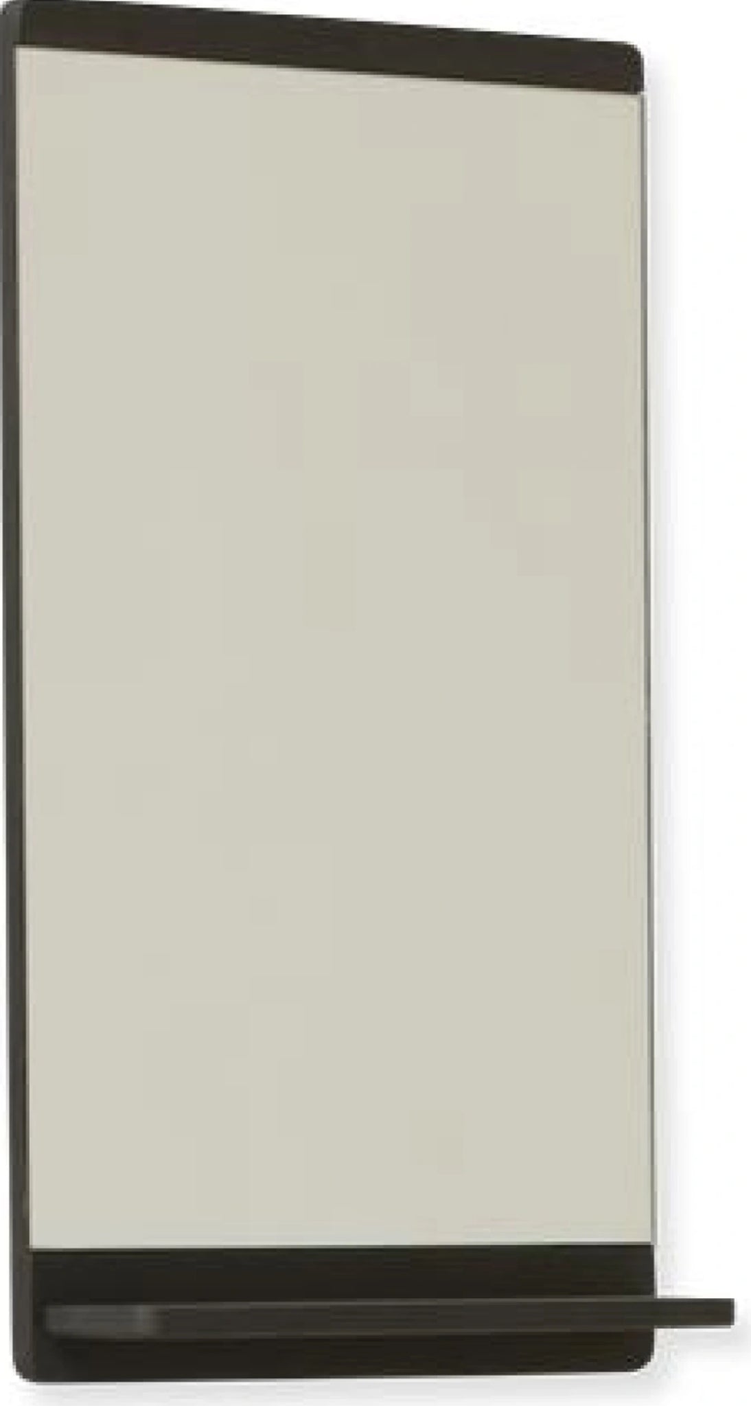 Form & Refine Rim Wall Mirror. Black Stained Oak