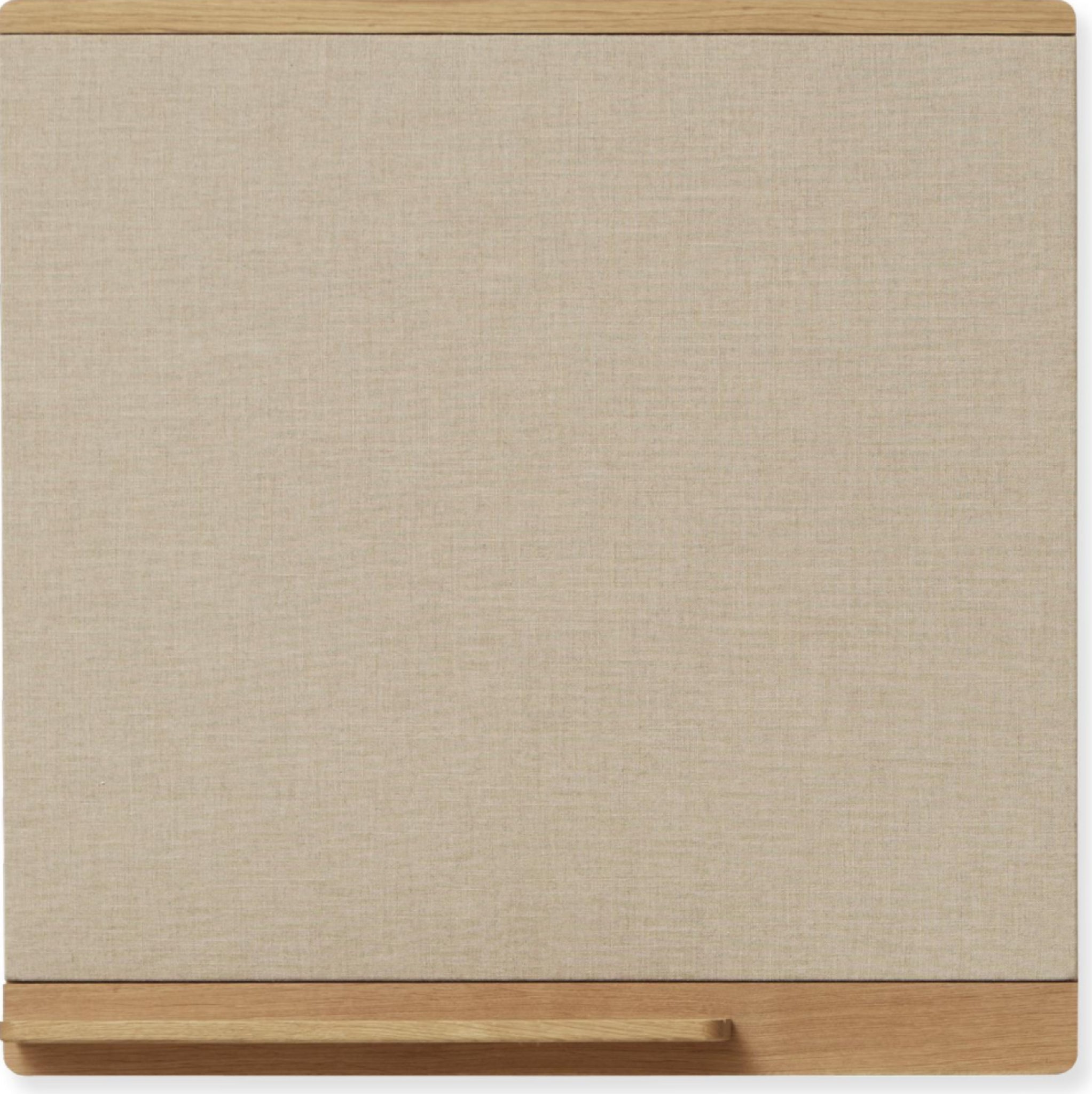 Form & Refine Rim Pinboard 75x75 cm Solid Oak - Recycled Canvas Shelf