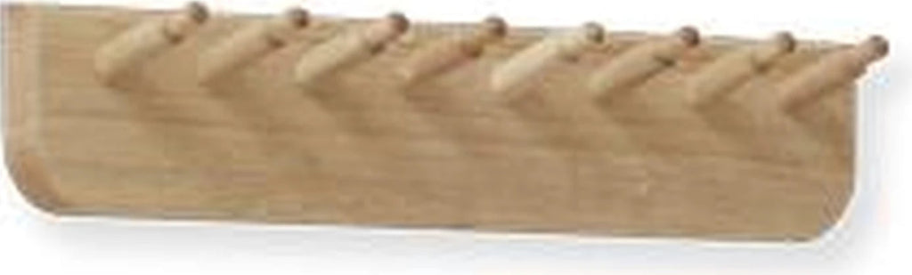 Form & Refine Echo 40cm Coat Rack – White Oiled Oak, Multi-purpose