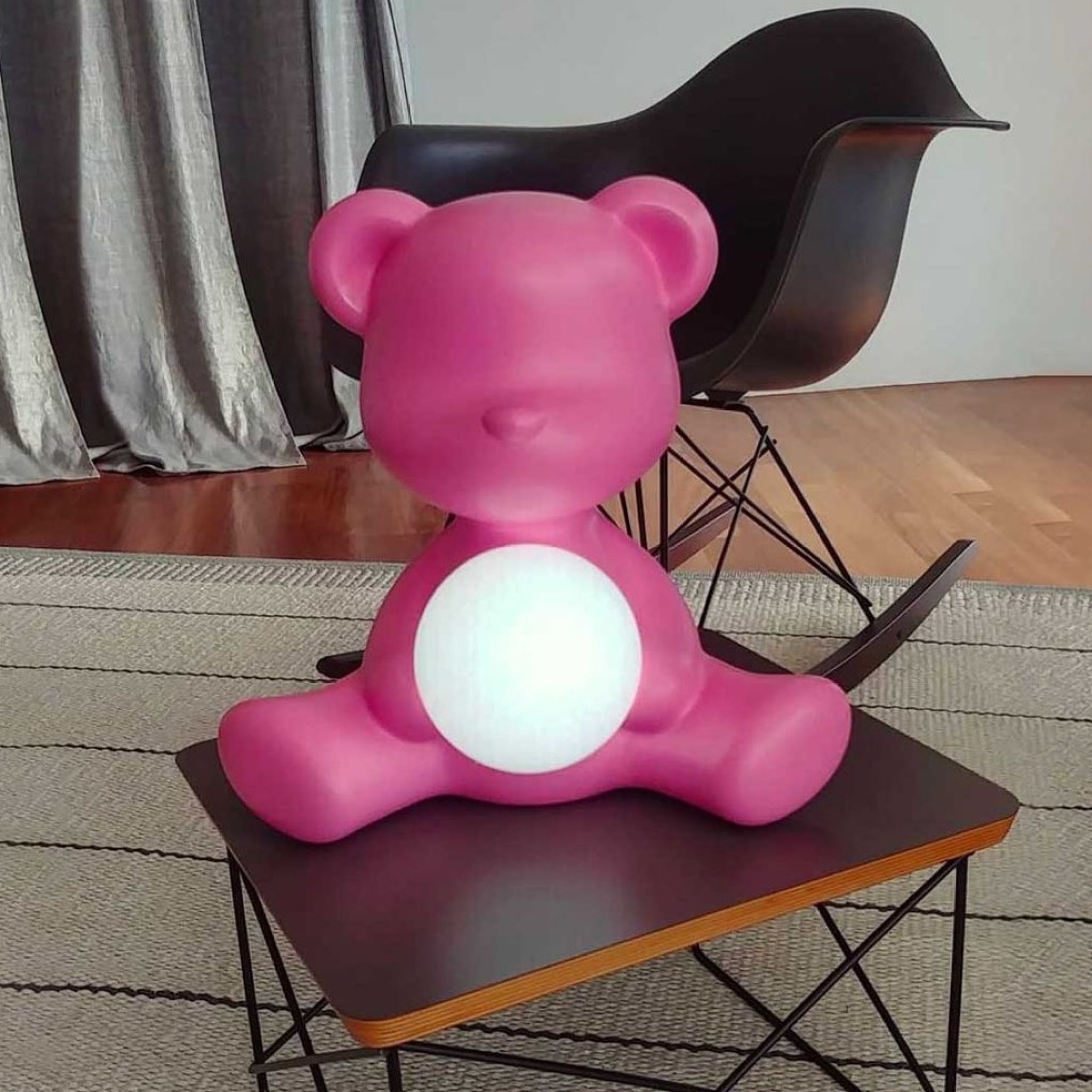 Qeeboo Teddy Girl Led Rechargeable Table Lamp, Orange