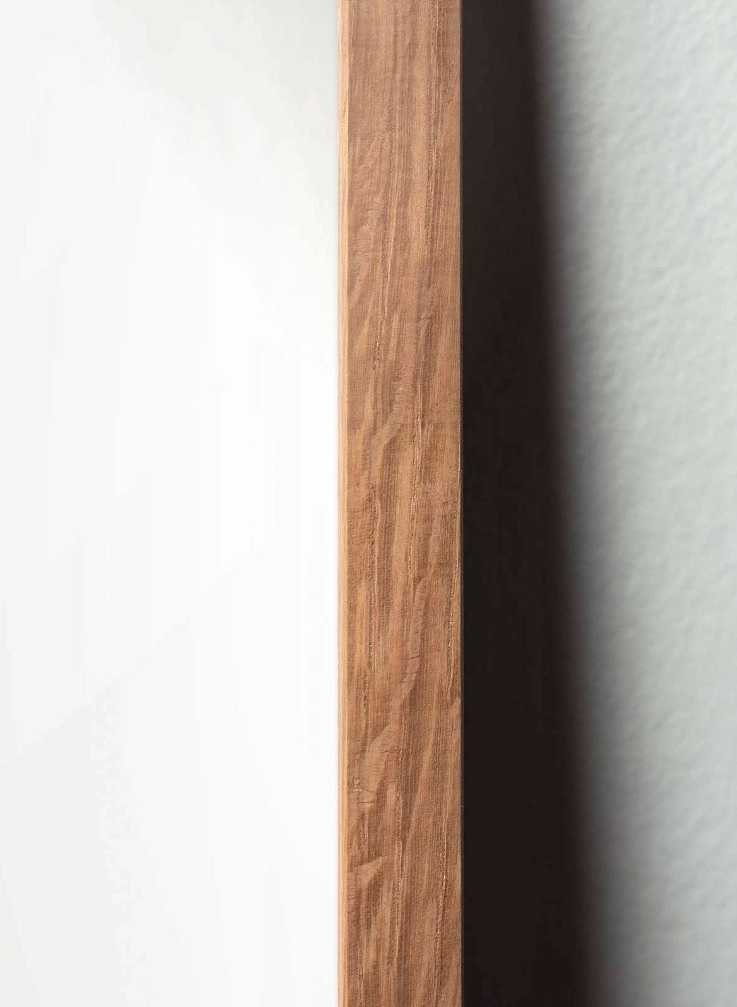 Brainchild pine cone classic poster, frame made of light wood 50x70 cm, red background