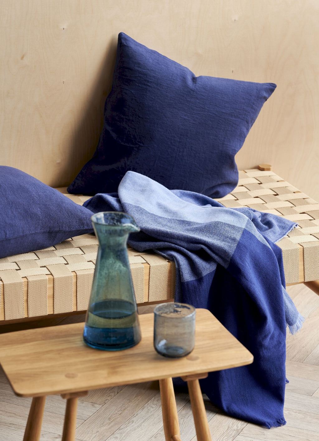 Södahl Linen Cushion 50x50 Cm, Royal Blue