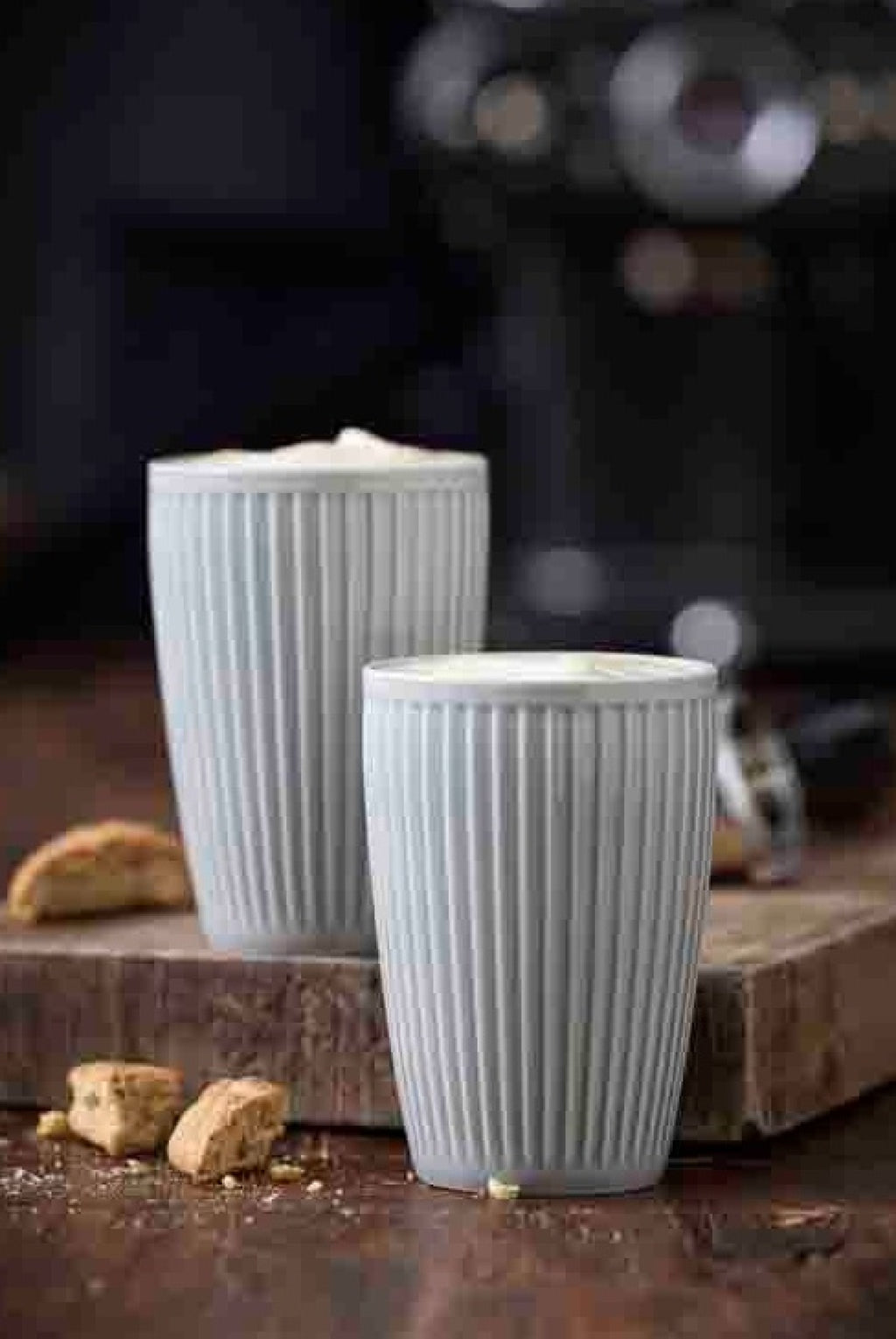 Pillivuyt Plissé Thermo Mug 25 Cl Set Of 2, Arctic Ice