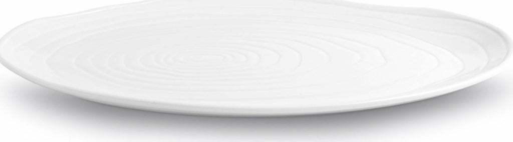 Pillivuyt Boulogne Plate Oval L 34 Cm, White