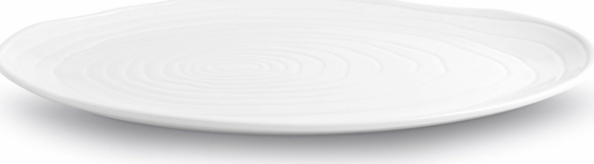 Pillivuyt Boulogne Plate Oval L 34 Cm, White