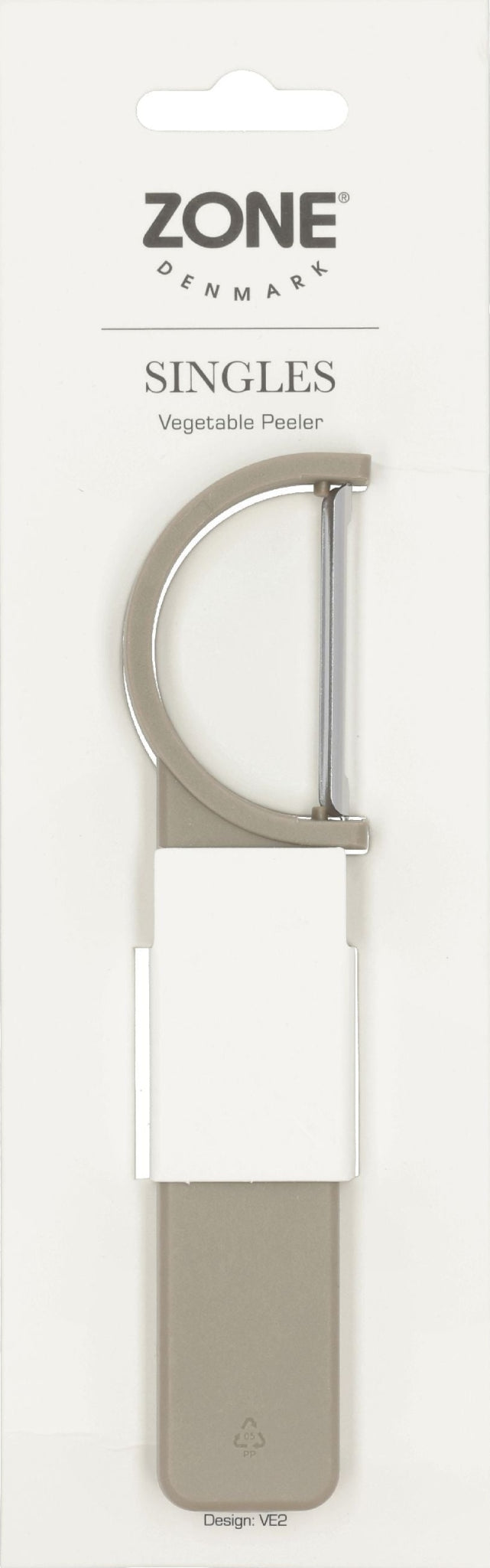 Zone Denmark Singles Vegetable Peeler 16x3,2 Cm, Soft Taupe