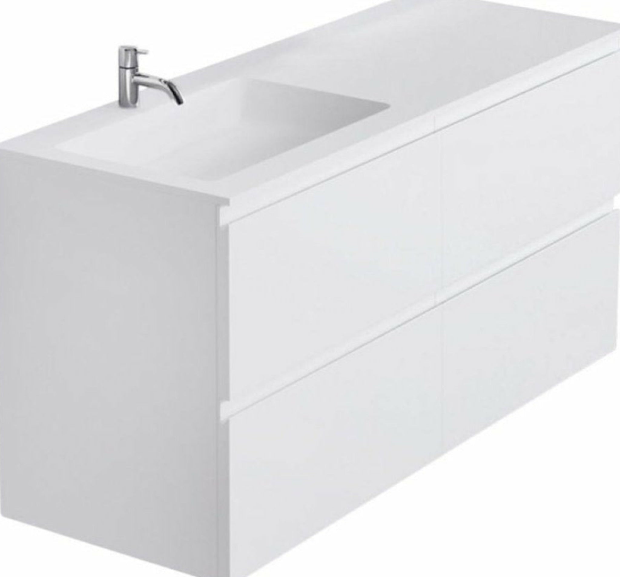 Copenhagen Bath Romsø left Wash Basin, l120 cm