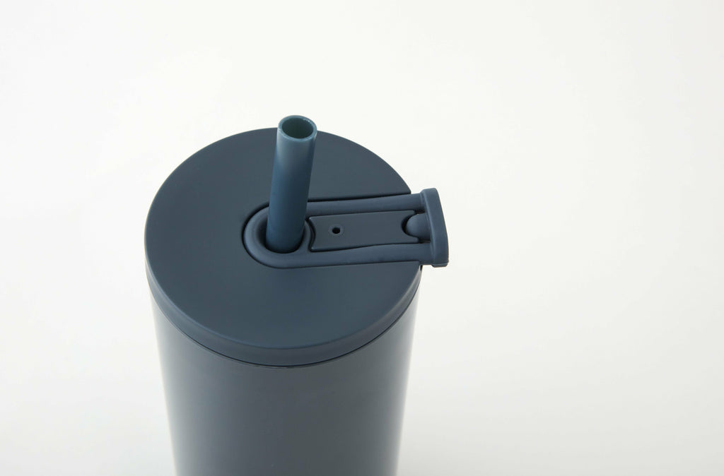 Design Letters Travel Straw Bottle 500 ml, Blue