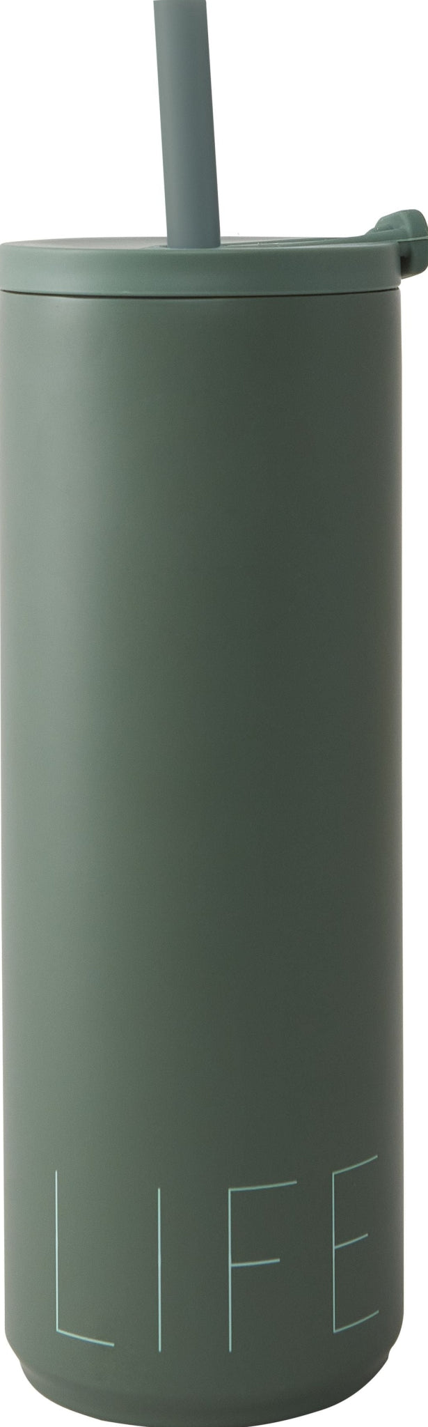 Design Letters Travel Thermal Straw Cup 500 ml, Myrtle Green