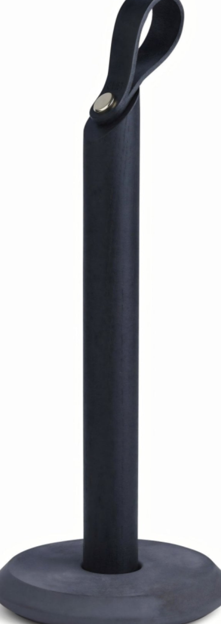 Gejst Grab Kitchen Roll Holder – Black Oak & Concrete Base, 31.5 Cm