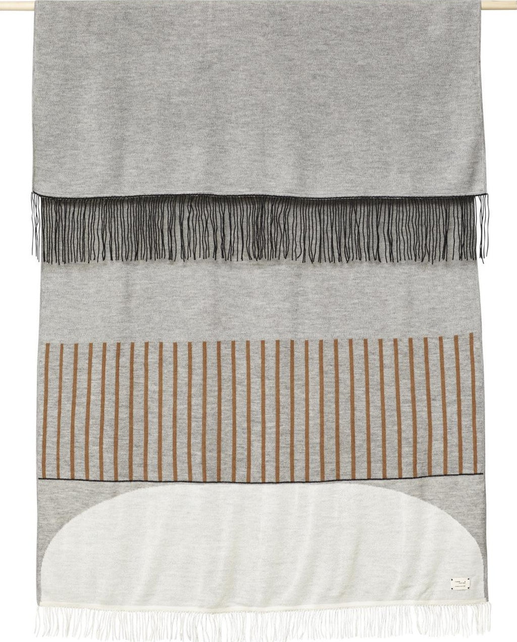 Form & Refine Aymara 130x190 Cm 100% Alpaca Plaid Throw - Dark Grey