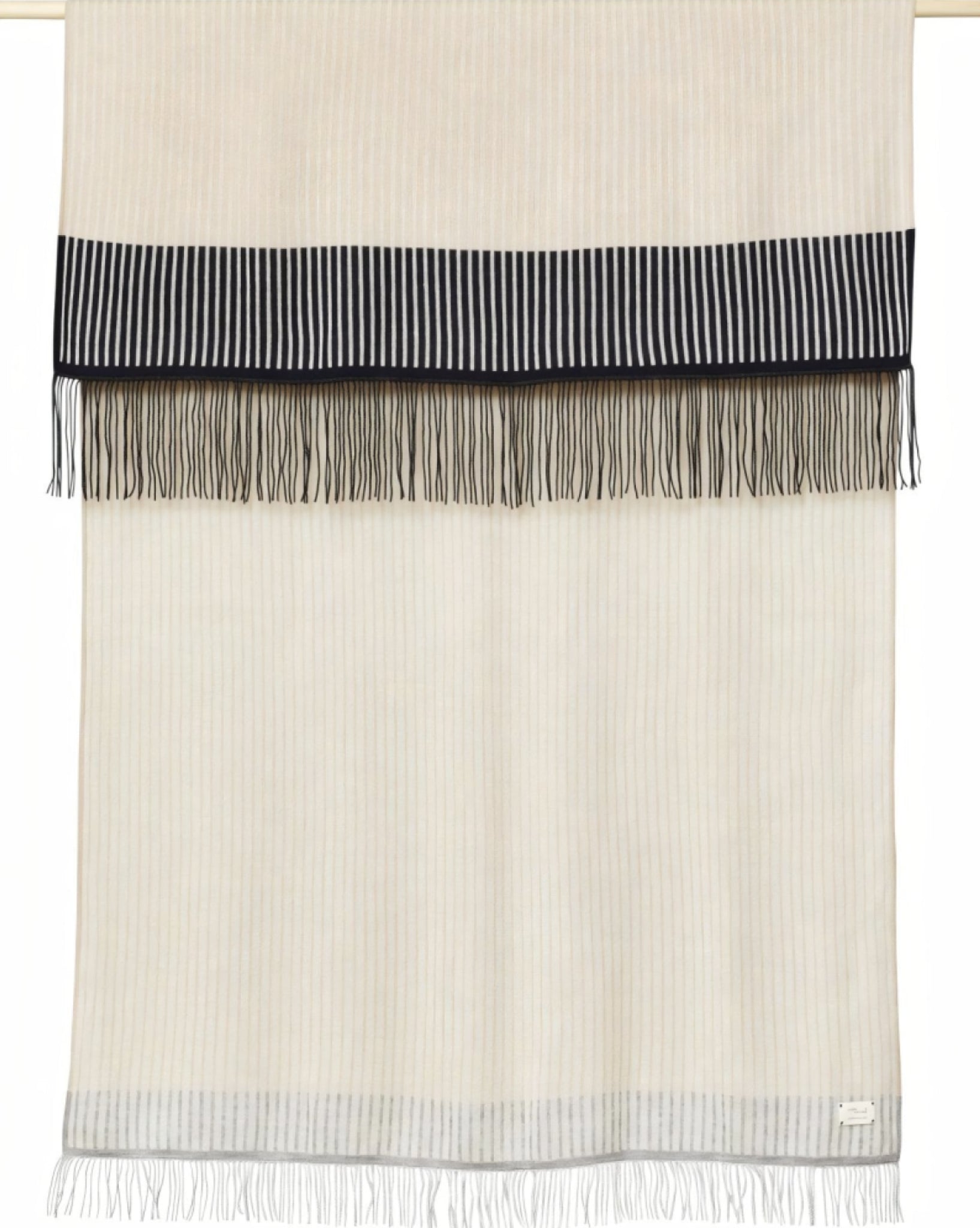 Aymara 130x190 Cm Pure Alpaca Plaid — Nordic Luxury Dark Blue/light Grey