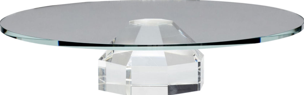Hübsch Gem Cake Plate Glass Clear