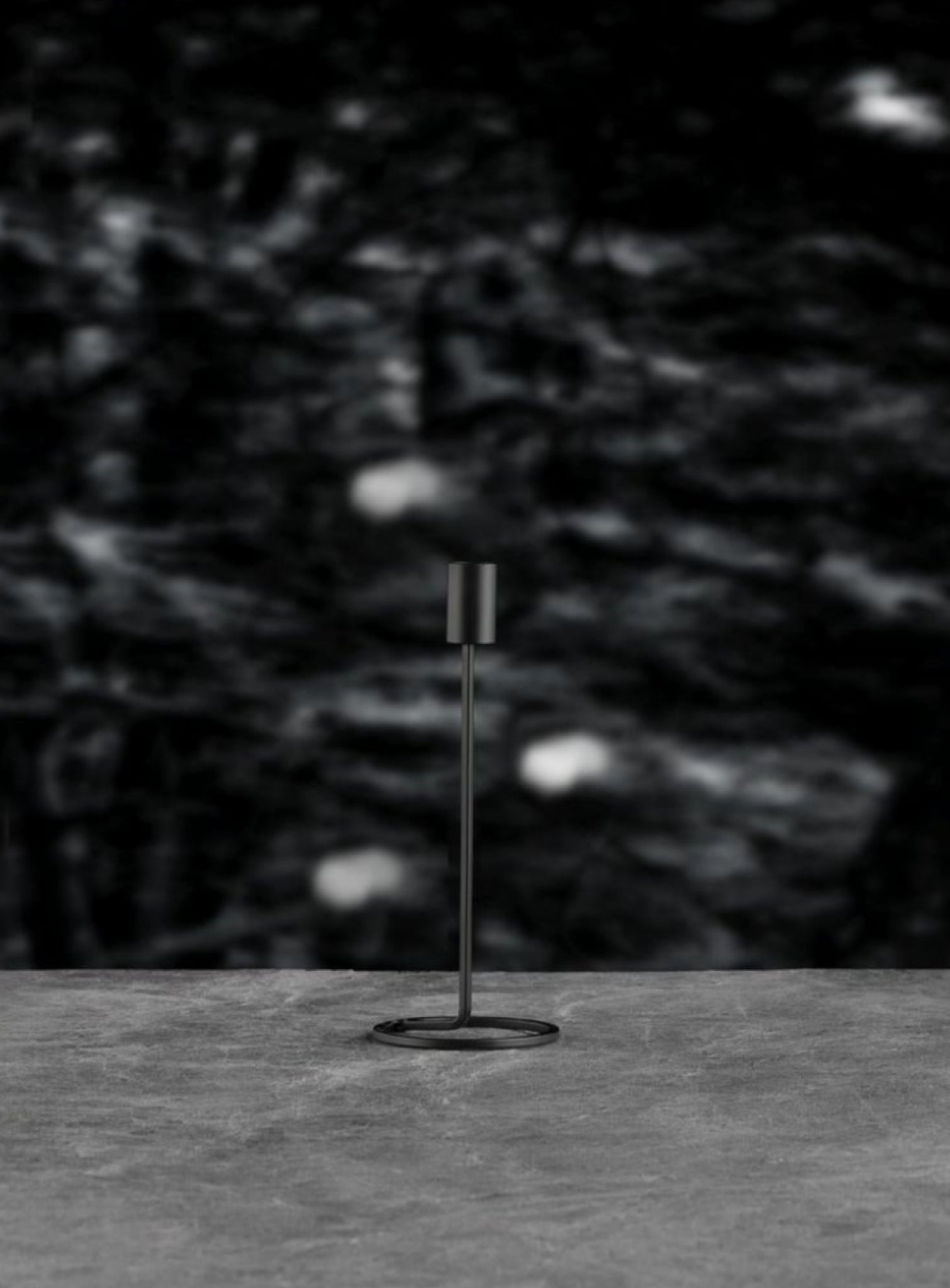 Villa Collection Candlestick Black, 23 Cm