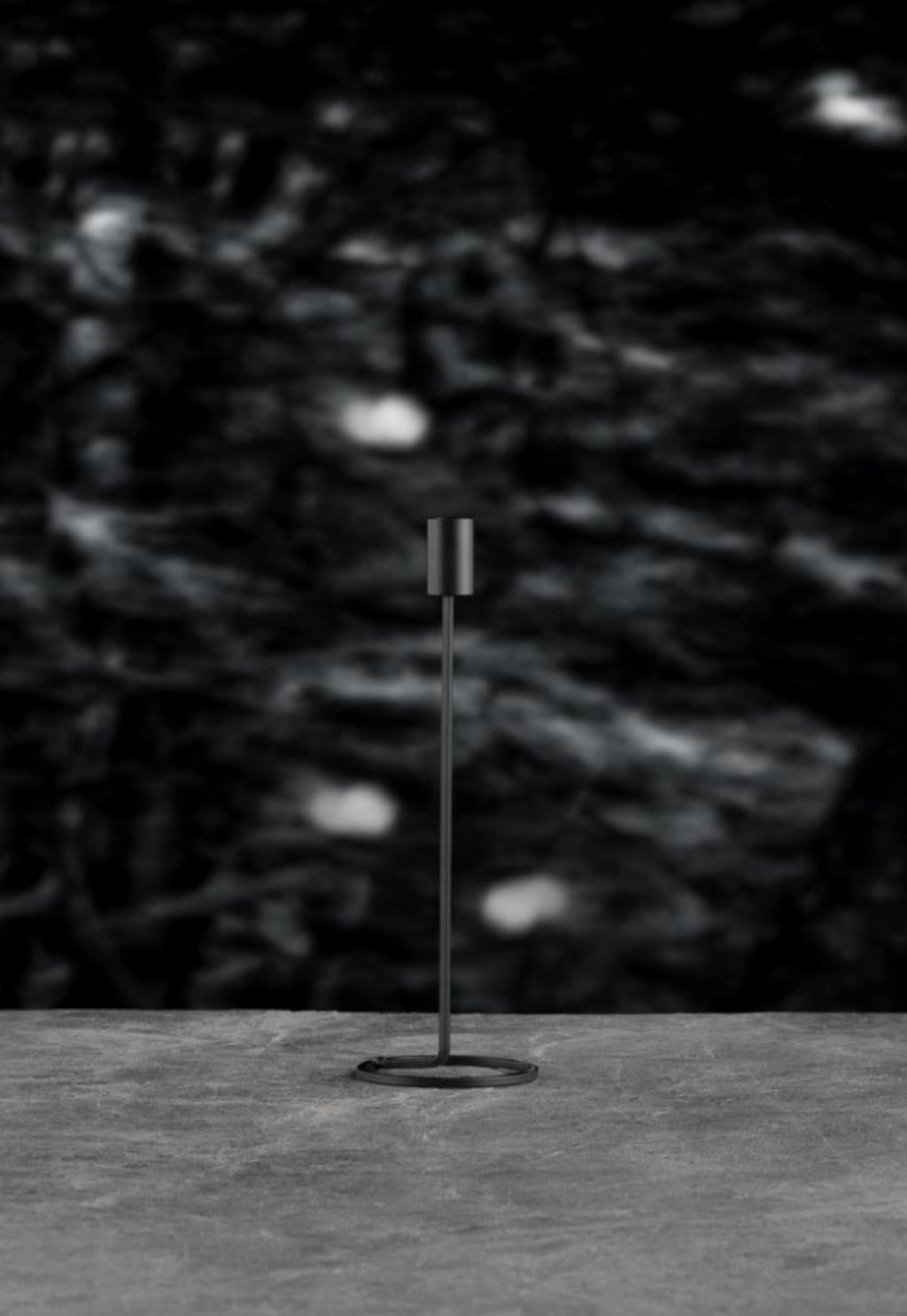 Villa Collection Candlestick Black, 29 Cm