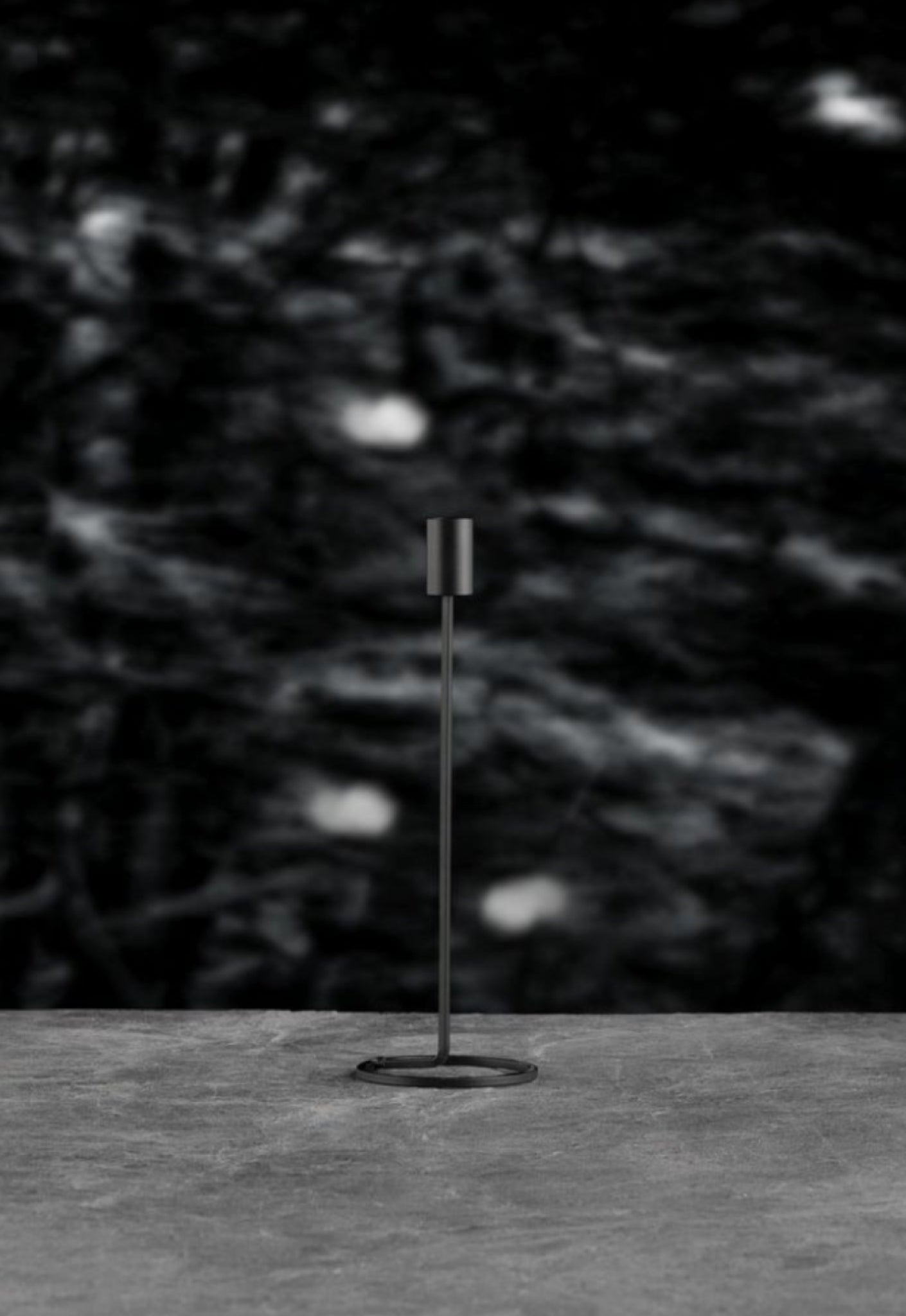 Villa Collection Candlestick Black, 29 Cm