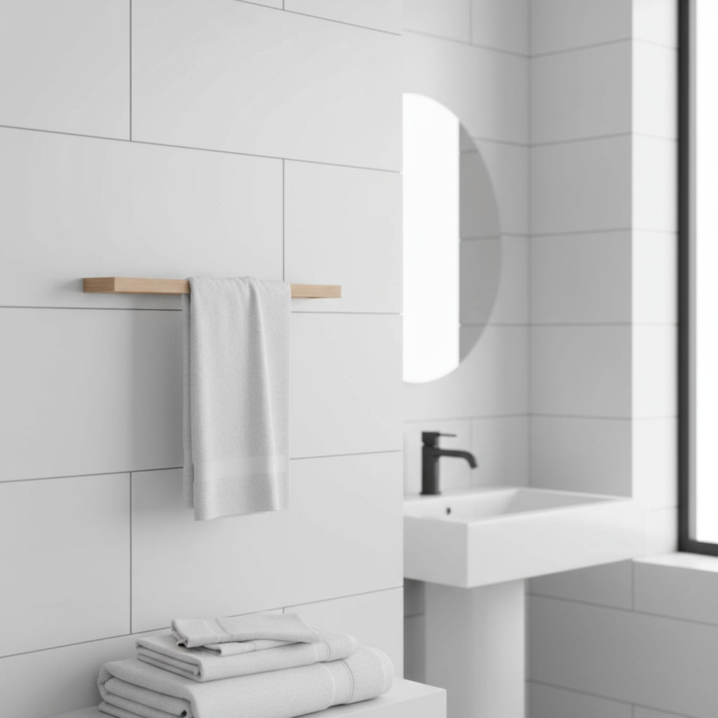 Andersen Furniture Towel Rail, Double, Oak