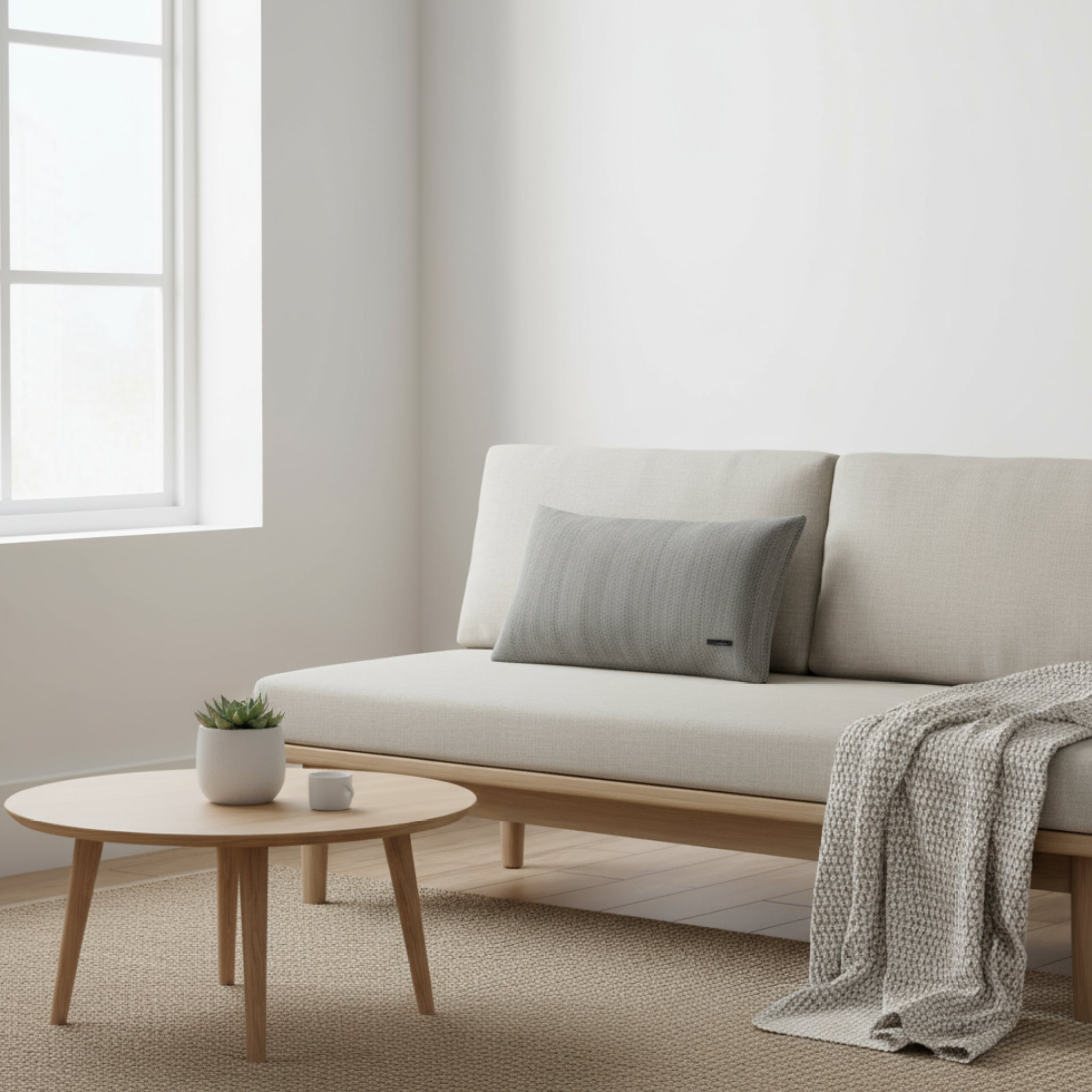 Andersen Furniture Twill Weave Cushion, Grey, 35x60cm