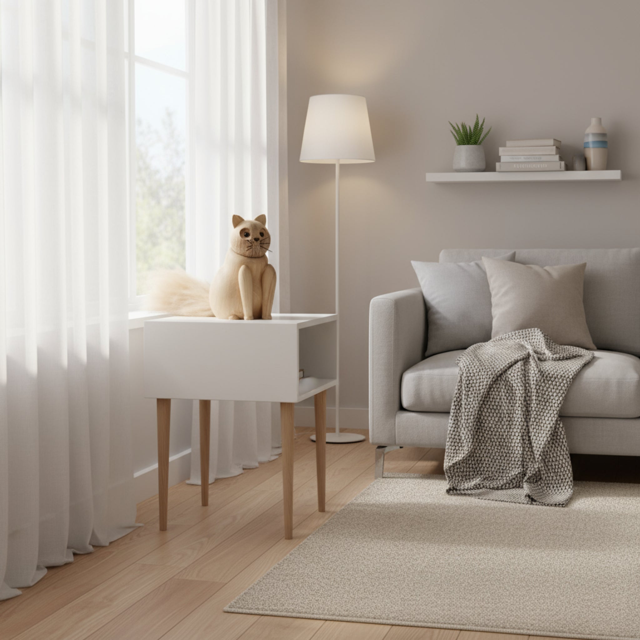 Andersen Furniture My Kitty Wooden Figure, Small