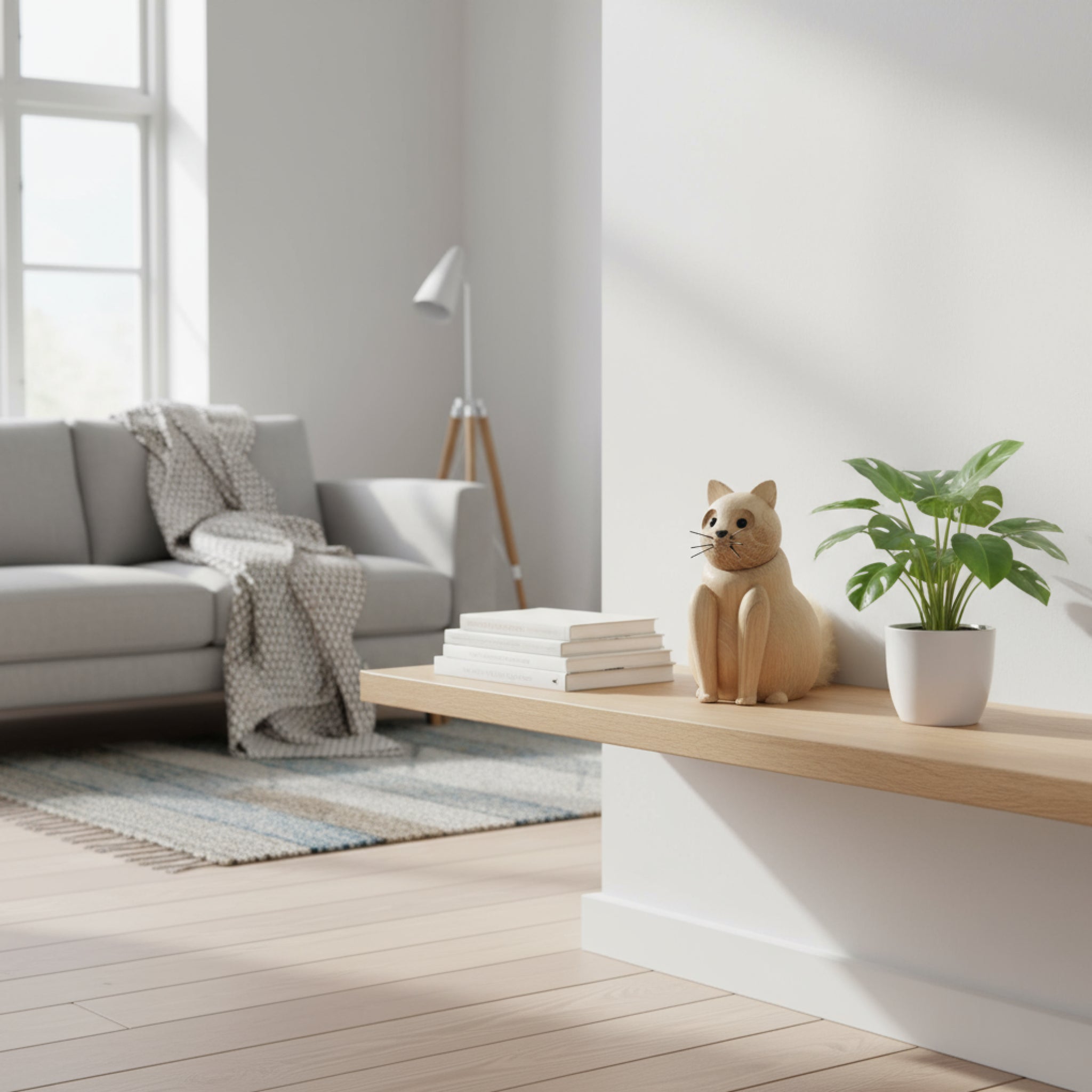 Andersen Furniture My Kitty Wooden Figure, Medium Size