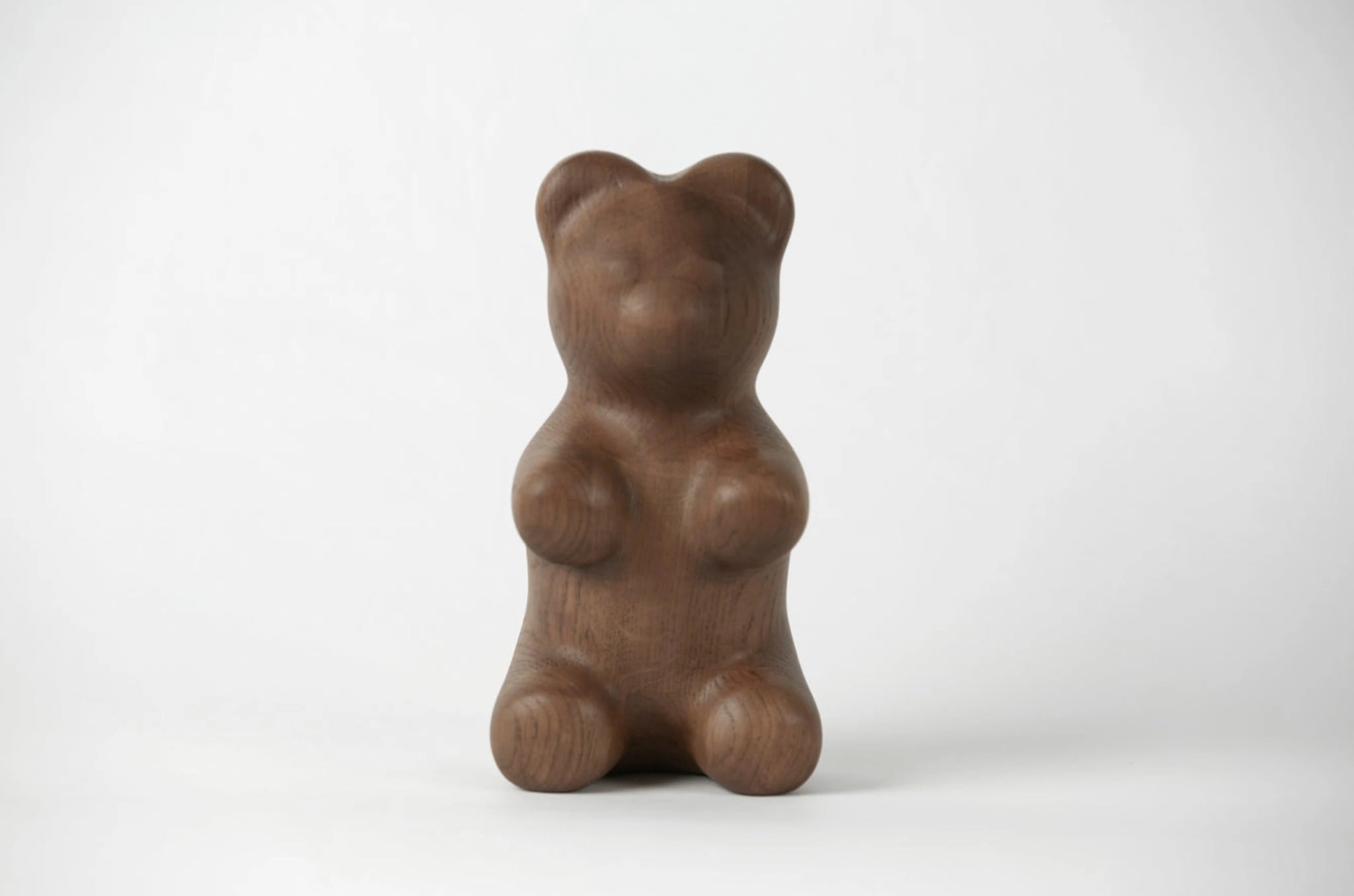 Boyhood Gummy Bear Deco figure oak stained, large