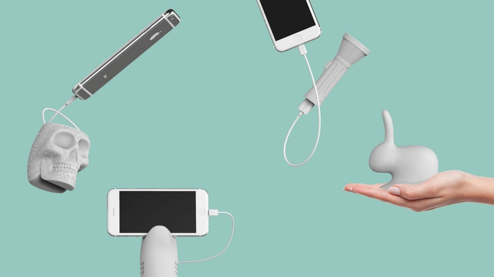 Qeeboo Killer MINI Pink Portable Charger - 2600mAh Power Bank for Devices