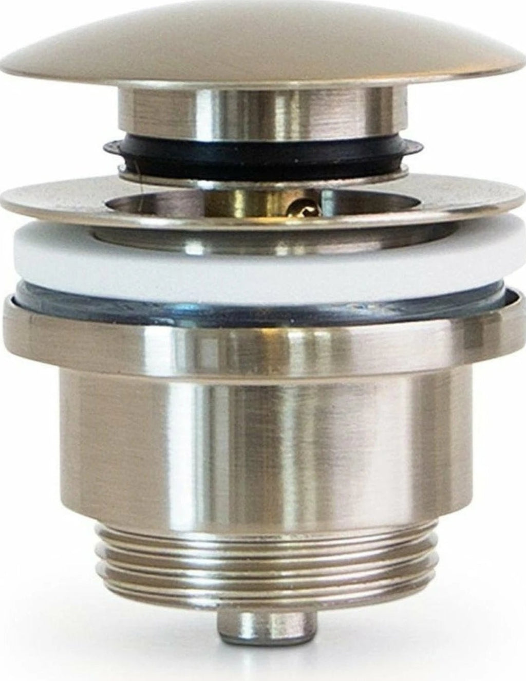 Copenhagen Bath Bottom Valve, Brushed Steel