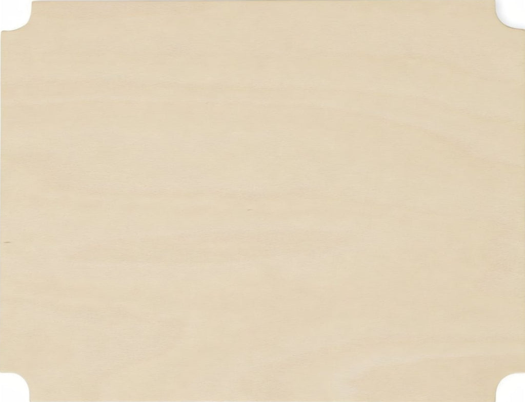 Form & Refine Pillar Storage Box Lid Medium - Slim Beech Veneer 35x27 Cm