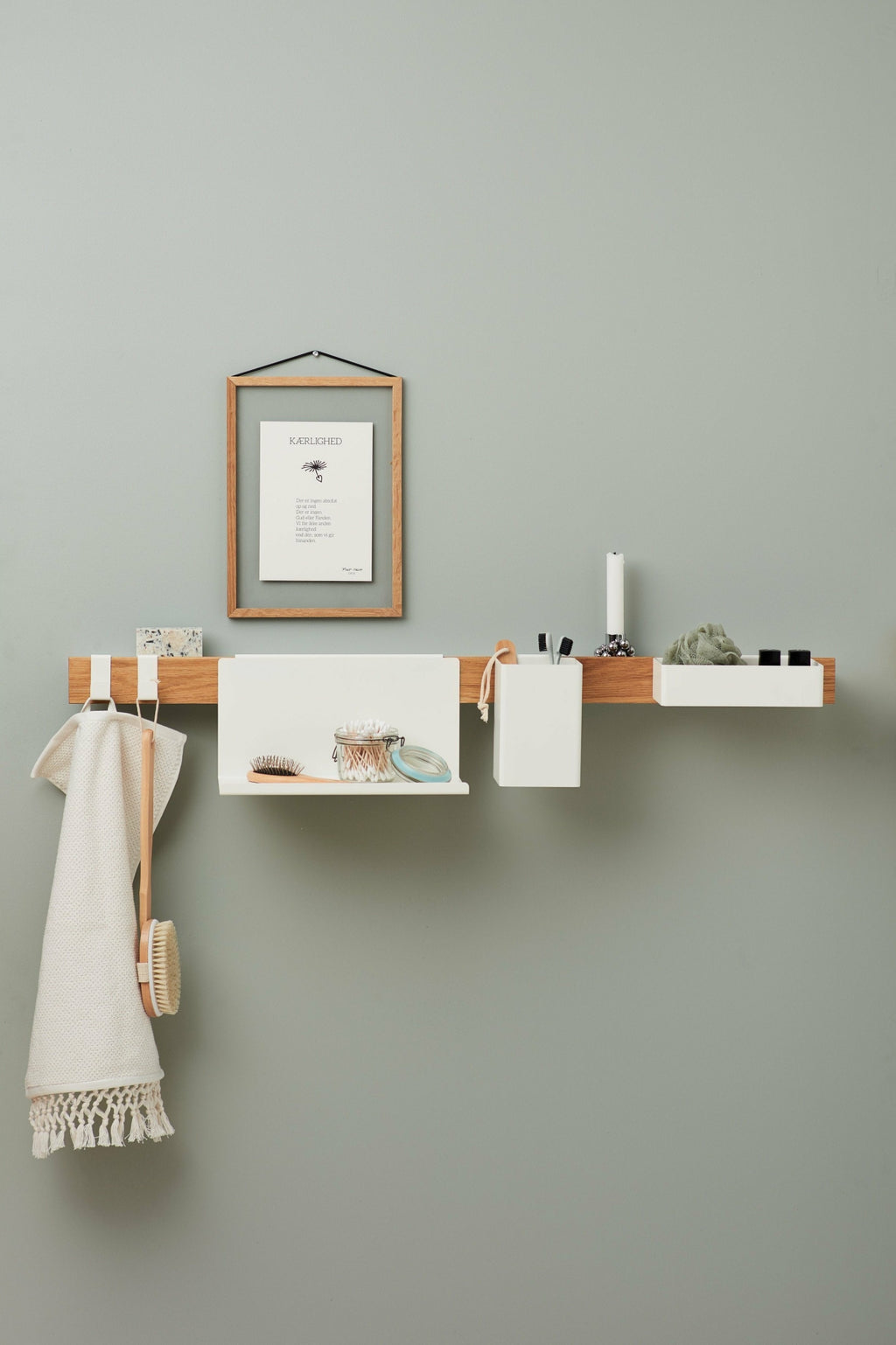 Gejst Flex Magnetic Hooks 2-pack — White For Flex Rail & Towels