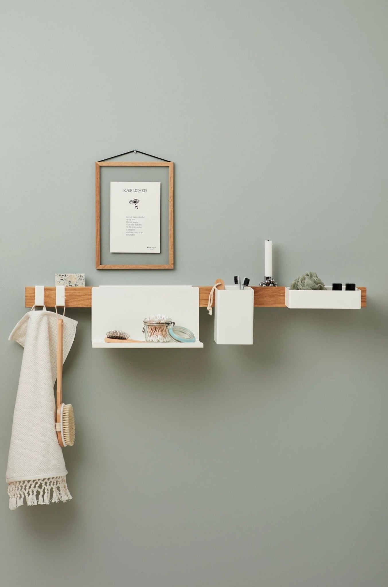 Gejst Flex Magnetic Hooks 2-pack — White For Flex Rail & Towels