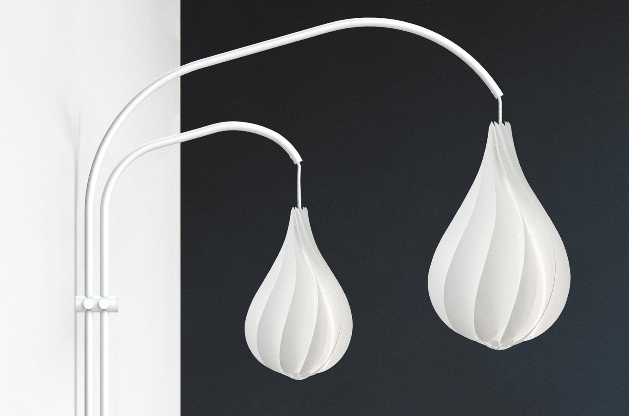 Umage Vita Willow Double Floor Lamp Stand White, 123 Cm