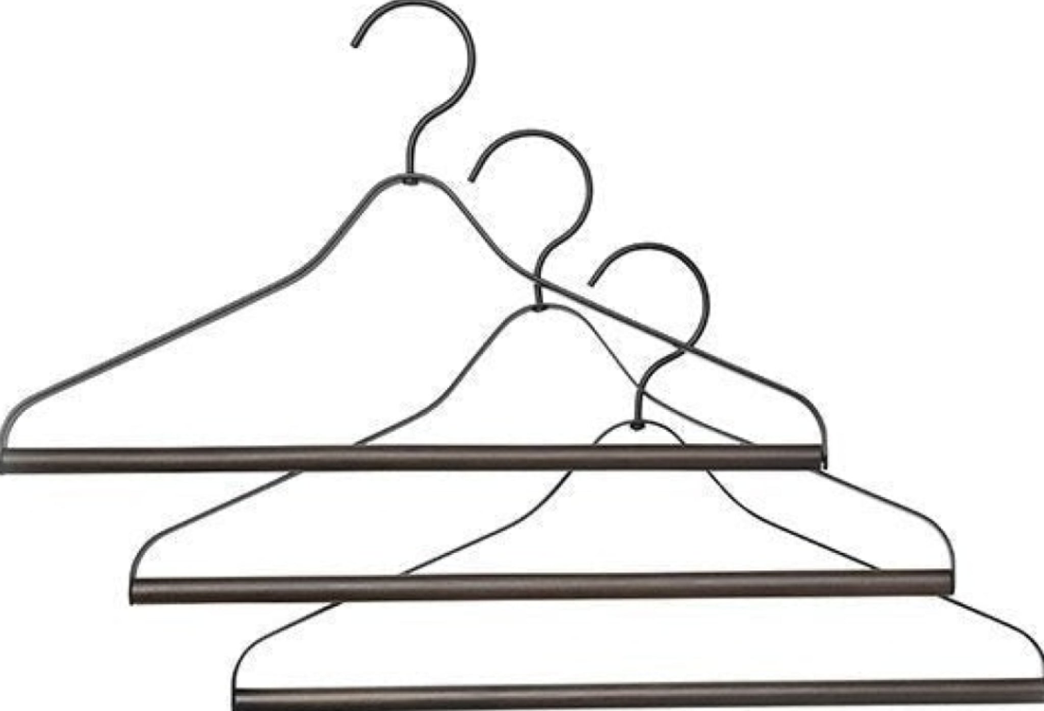 Ferm Living Coat Hanger, Black (Set Of 3)