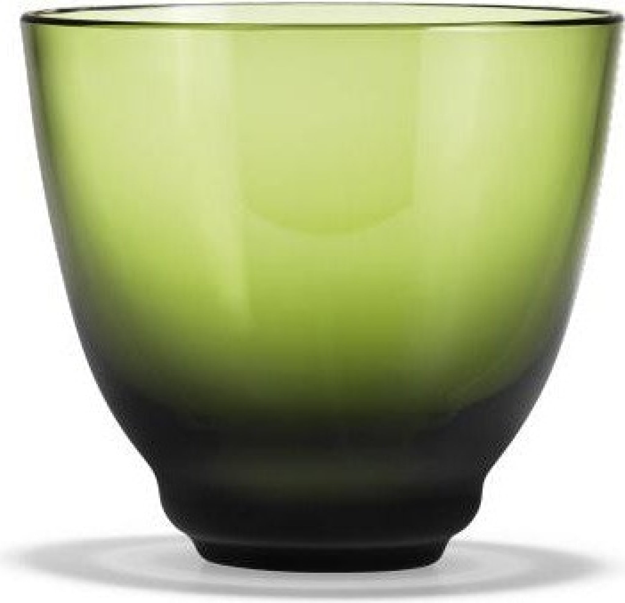 Holmegaard Flow Water Glass, Olive Green