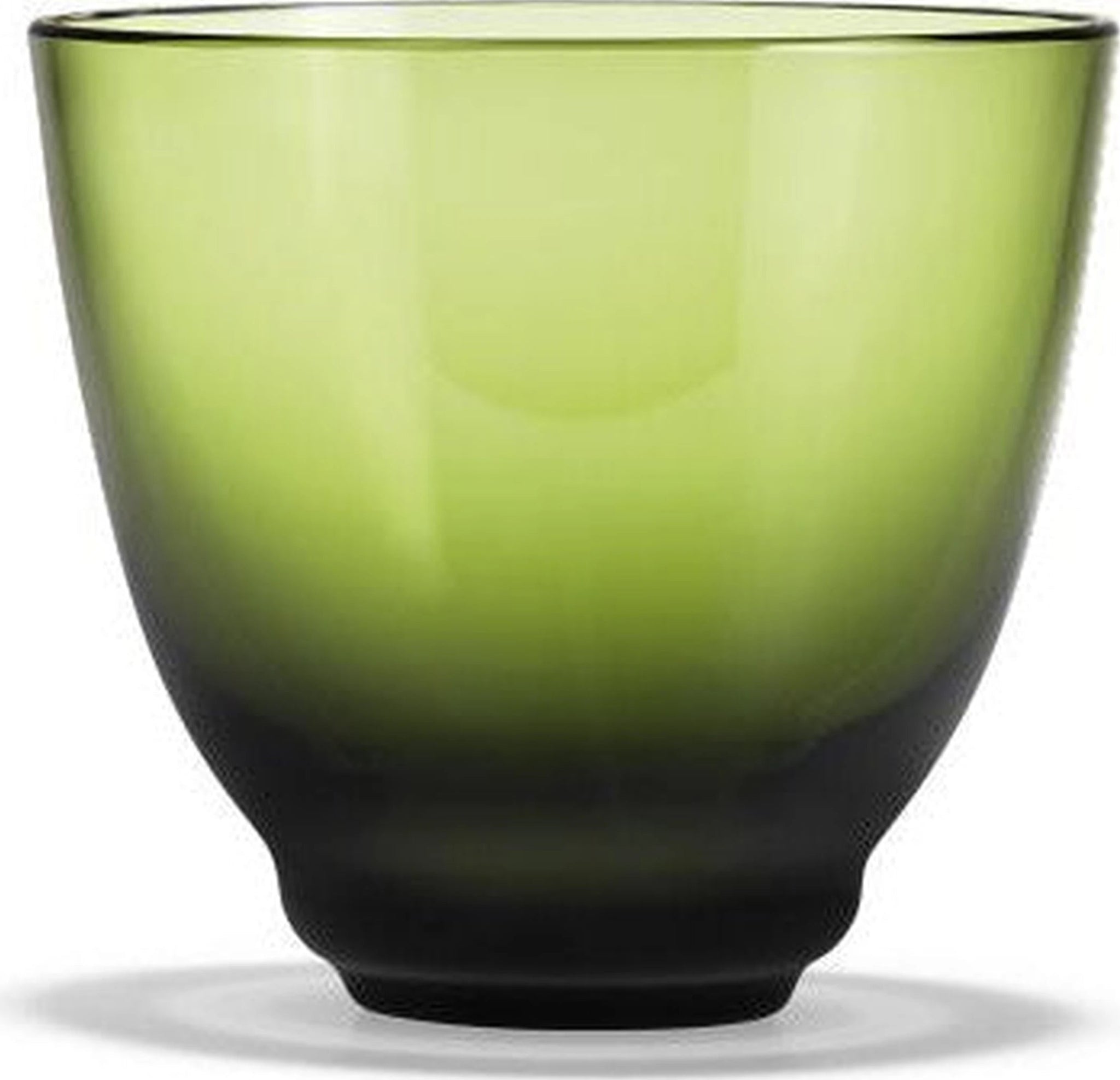 Holmegaard Flow Water Glass, Olive Green