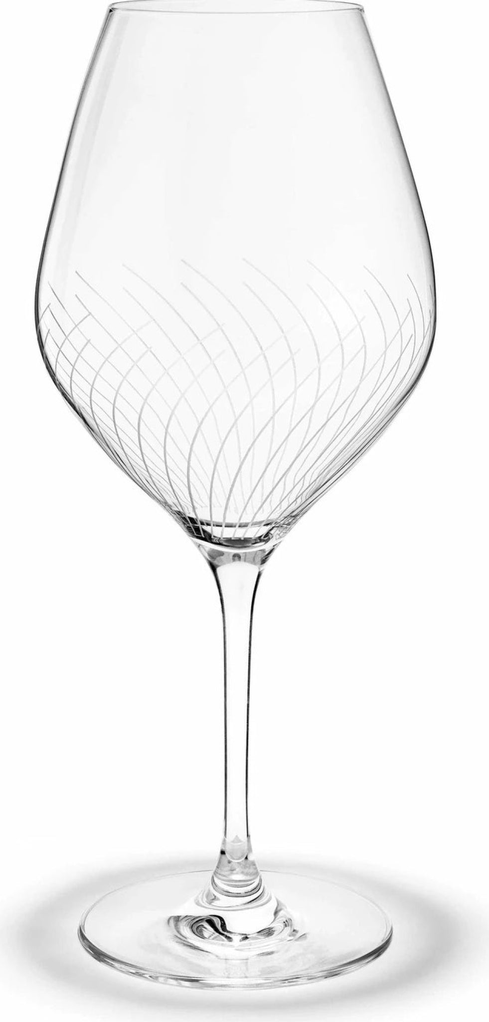 Holmegaard Cabernet Lines Burgundy Glass, 2 Pcs.